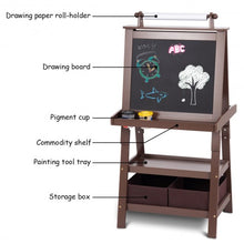 Load image into Gallery viewer, Kids Standing Art Easel with 2 Storage Boxes
