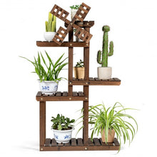 Load image into Gallery viewer, Wood Plant Stand 5 Tier Shelf Multiple Space-saving Rack
