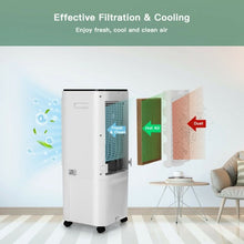 Load image into Gallery viewer, 4-in-1 Convenient Evaporative Air Cooler 12L Water Tank 4 Ice Boxes-White
