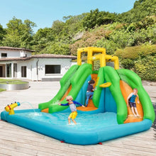 Load image into Gallery viewer, Inflatable Water Park Bounce House with Climbing Wall
