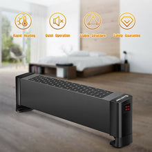 Load image into Gallery viewer, 1000 W Baseboard Hardwire Portable Heater Silent Operation Fast Heating for Home
