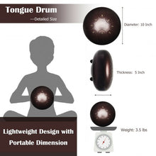 Load image into Gallery viewer, 10" Steel Tongue Drum 8 Notes Handpan Drum-Coffee

