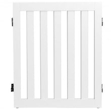 Load image into Gallery viewer, 24'' Folding Standing 3 Panels Wood Pet Fence-White
