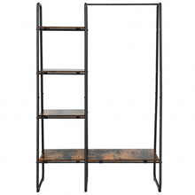 Load image into Gallery viewer, Clothes Rack Free Standing Storage Tower with Metal Frame
