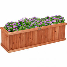 Load image into Gallery viewer, 3' x 3" Wooden Decorative Planter Box for Garden Yard and Window
