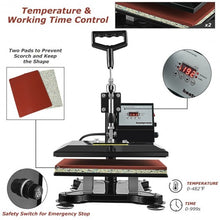 Load image into Gallery viewer, 12" x 10" Heat Press Machine Swing-Away Digital Transfer Sublimation T-Shirt
