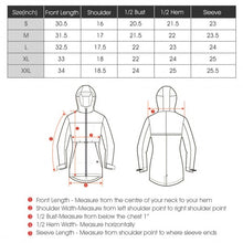 Load image into Gallery viewer, Hooded  Women's Wind &amp; Waterproof Trench Rain Jacket-Black-L
