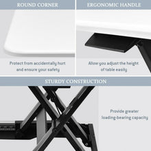 Load image into Gallery viewer, Slim 8 Adjustable Standing Folding Lap Desk-White
