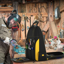 Load image into Gallery viewer, Tool Backpack Heavy Duty Jobsite Tool Bag 48 Pockets
