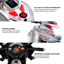 Load image into Gallery viewer, 3 Wheel Kids Ride On Motorcycle 6V Battery Powered Electric Toy Bicyle New-Gray
