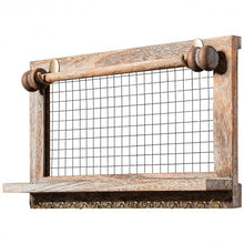 Load image into Gallery viewer, Vintage Wood Wall Mounted Jewelry Organizer Display Rack with Bracelet Rod-Brown
