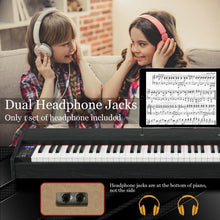 Load image into Gallery viewer, 88-Key Full Size Digital Piano Weighted Keyboard with Sustain Pedal-Black
