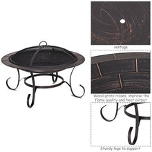 Load image into Gallery viewer, 30" Outdoor Fire Pit BBQ Camping Firepit Heater
