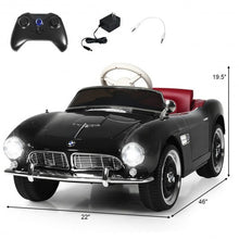 Load image into Gallery viewer, 12 V BMW 507 Licensed Electric Kids Ride On Retro Car-Black
