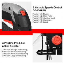Load image into Gallery viewer, 800W Electric Orbital Laser Jigsaw
