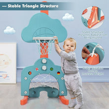 Load image into Gallery viewer, 3-in-1 Kids Basketball Hoop Set with Balls-Green
