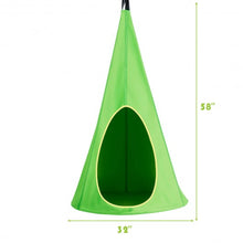Load image into Gallery viewer, 32" Kids Nest Swing Hanging Seat Hammock-Green
