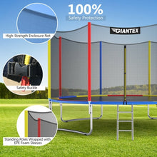 Load image into Gallery viewer, 12Ft Trampoline with Safety Enclosure Net and Ladder Outdoor for Kids Adults
