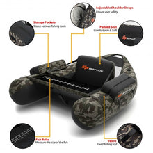 Load image into Gallery viewer, Inflatable Fishing Float with Adjustable Straps &amp; Storage Pockets
