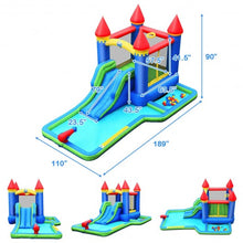 Load image into Gallery viewer, Inflatable Bounce House Kids Water Slide with Climbing Wall
