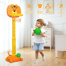 Load image into Gallery viewer, Adjustable Kids 3-in-1 Basketball Hoop Set with Balls
