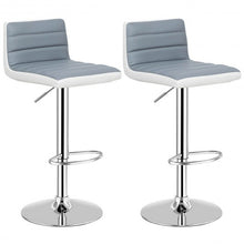 Load image into Gallery viewer, Set of 2 Adjustable PU Leather Bar Stools
