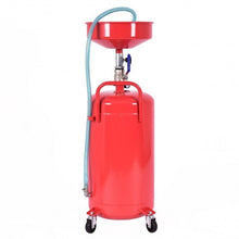 Load image into Gallery viewer, 20 Gallon Waste Oil Drain Capacity Tank Air Operate Drainer Portable Wheel Hose
