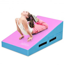 Load image into Gallery viewer, Incline Gymnastics Mat Wedge Ramp Gym Tumbling Exercise Mat-Pink &amp; Blue
