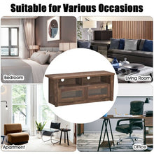 Load image into Gallery viewer, TV Stand Entertainment Center with 2 Shelves
