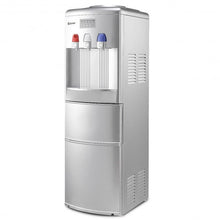 Load image into Gallery viewer, Top Loading Water Dispenser with Built-In Ice Maker Machine-Silver
