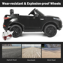 Load image into Gallery viewer, 12V Licensed 2-Seater Land Rover Kid Ride On Car -Black
