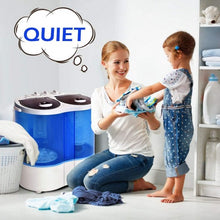 Load image into Gallery viewer, Portable Compact Twin Tub Mini Washing Machine
