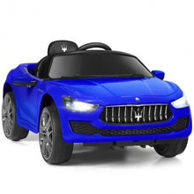 Load image into Gallery viewer, 12 V Remote Control Maserati Licensed Kids Ride on Car-Blue
