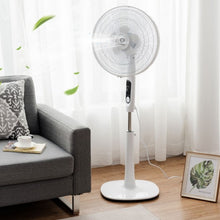 Load image into Gallery viewer, Fantask 16" 2 Mode 2 Blades Remote Control Oscillating Pedestal Fan-White
