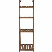 Load image into Gallery viewer, Folding Flower Stand Rack Wood Plant Storage Display Shelf
