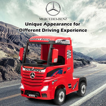 Load image into Gallery viewer, 12 V Mercedes Benz Actros Electric Kids Ride on Truck w/ Remote Control &amp; MP3
