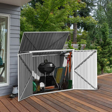 Load image into Gallery viewer, Horizontal Storage Shed 68 Cubic Feet for Garbage Cans
