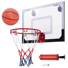 Load image into Gallery viewer, Over-The-Door Mini Basketball Hoop Includes Basketball &amp; Hand Pump
