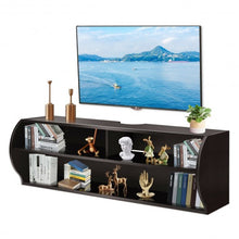 Load image into Gallery viewer, 48.5" 2 Tier Modern Wall Mounted Hanging Floating Shelf

