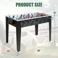 Load image into Gallery viewer, 48" Competition Sized Home Recreation Wooden Foosball Table-Black
