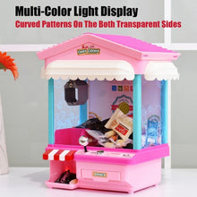 Load image into Gallery viewer, Kids Electronic Claw Toy Grabber Machine with Lights &amp; Music &amp; Coins-Pink
