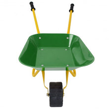 Load image into Gallery viewer, Outdoor Garden Backyard Play Toy Kids Metal Wheelbarrow-Green
