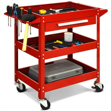Load image into Gallery viewer, Rolling Tool Cart Mechanic Cabinet Storage ToolBox Organizer with Drawer-Red
