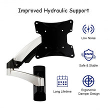Load image into Gallery viewer, 51 lbs TV Wall Mount Hydraulic Arm Adjustable Monitor Bracket-Silver
