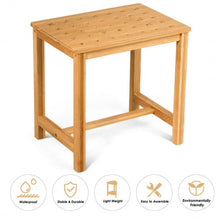 Load image into Gallery viewer, 18" Shower Bench Bamboo Bath Spa Seat
