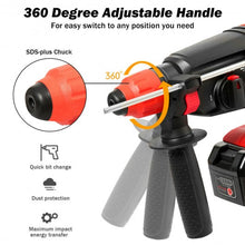 Load image into Gallery viewer, 3 Functions 20 V Cordless Electric Hammer Drill
