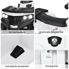 Load image into Gallery viewer, 6V Battery Powered Kids Electric Ride on ATV-White
