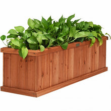 Load image into Gallery viewer, 3' x 3" Wooden Decorative Planter Box for Garden Yard and Window

