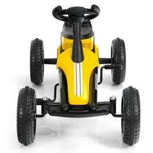 Load image into Gallery viewer, 4 Wheel Pedal Powered Ride on Racer Car for Kids-Yellow
