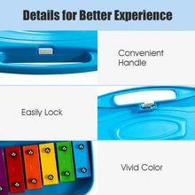 Load image into Gallery viewer, 25 Notes Kids Glockenspiel Chromatic Metal Xylophone-Blue
